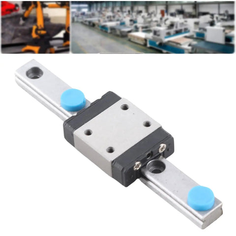 Tiny Yet Mighty Miniature Linear Rail 7mm Wide With 70mm Slide Block for Precise Motion, shown with low friction bearing.