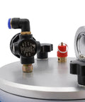 Jewelry Wax Casting Injector System 2.2L Capacity, 500W Heating, Adjustable Temperature 86 To 230 Fahrenheit, Round Barrel Mold Wax Injection Machine For Jewelry, Fast, Precise, Pro Grade close-up valve