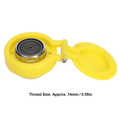 Yellow eye wash spray head showing 4 Pack Eye Wash Spray Heads Replacement Nozzles For Eyewash Stations In Home Office Lab And Factory 304