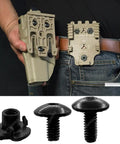 Heavy Duty Black Three Prong T Nuts And Eight Thirty Two By Five Sixteenths Screw Kit For Gun Holsters Kydex Leather And Wood.