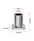 Two Pack LMK20UU Square Flange Linear Bearings 20 Millimeter Bore 32 Millimeter Outer Diameter 42 Millimeter Length With Double Sided Rubber Seal, 20mm bore