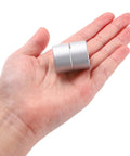 Heavy Duty Aluminum Shaft Coupler 8 To 12.7mm ID, 30mm Length shown in hand for size comparison