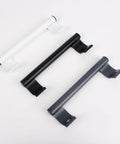 205mm Aluminum Alloy Sliding Door Handle Durable Rustproof Long Pull Handle For Glass Doors Balcony Bathroom Barn Closet Furniture Modern Metal Design In Black White Or Gray With Smooth Rounded Tube For Comfortable Grip