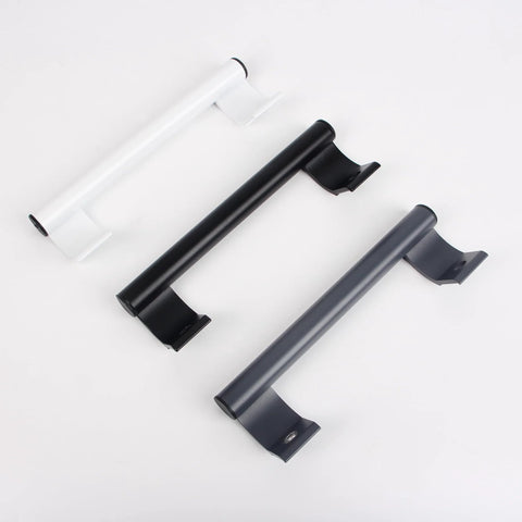 205mm Aluminum Alloy Sliding Door Handle Durable Rustproof Long Pull Handle For Glass Doors Balcony Bathroom Barn Closet Furniture Modern Metal Design In Black White Or Gray With Smooth Rounded Tube For Comfortable Grip