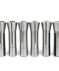 Six Piece R8 Collets Set for CNC Milling 1/8 to 3/4 Inch, Precision Ground Hardened and Ground Mill Chuck Holder Kit, Close Tolerance TIR.0006