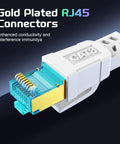 Cat 8 Ethernet Cable 100 Ft Heavy Duty Shielded SFTP Patch Cord For Gaming Router Modem Outdoor Indoor Weatherproof UV Resistant
