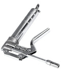 Grease Gun 120CC High Capacity Hand Lubricator for Heavy Duty Machinery Maintenance with Chrome Plated Metal Body