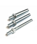 Heavy Duty Adjustable Leveling Feet With Rubber Bottom For Furniture Desks And Cabinets M10X50MM Thread, steel leveling bolts.