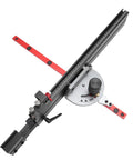 Micro Adjustable Flip Stop Miter Gauge Table Saw Band Saw Router Table with extendable fence and preset angles.