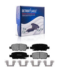 Bolt-On Brake Kit With Front 11.65 Inch Rotors, Rear 11.46 Inch Rotors And Ceramic Pads For 2013-2025 Nissan Altima Sedans Replacement Front And Rear Brake System, Fits Manual Parking Brake Models package and ceramic pads
