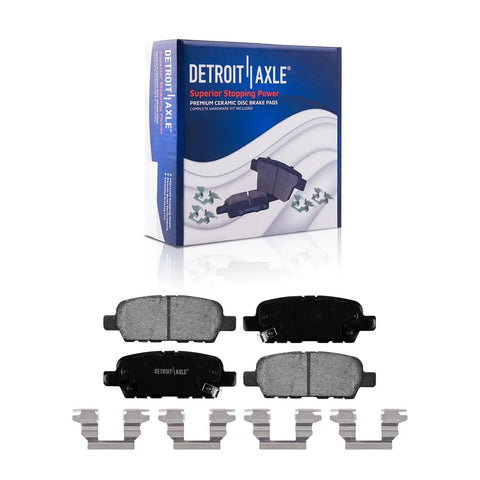 Bolt-On Brake Kit With Front 11.65 Inch Rotors, Rear 11.46 Inch Rotors And Ceramic Pads For 2013-2025 Nissan Altima Sedans Replacement Front And Rear Brake System, Fits Manual Parking Brake Models package and ceramic pads