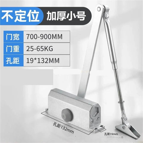 Heavy Duty Hydraulic Door Closer With Adjustable Speed 25kg To 120kg Quiet Soft Close Smooth Silencer Aluminum Alloy Door Hardware