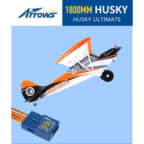 Arrows RC Plane For Adults Ultimate Husky 1800mm With Vector Flight Stabilization System PNP Ready To Fly Hobby Aircraft