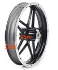 2.50-10 Front And Rear Tire Rim Hub Wheel Assembly For 49cc 50cc Scooters And E Bikes Aluminum Alloy Construction