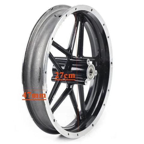2.50-10 Front And Rear Tire Rim Hub Wheel Assembly For 49cc 50cc Scooters And E Bikes Aluminum Alloy Construction