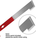 2 Pack Stainless Steel Bee Hive Tools J Hook Frame Lifter And Scraper For Beekeepers, Durable Beekeeping Equipment close-up view