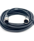 M12 4 Pin A Coded Connector Cable Straight Male To Female Unshielded IP67 Waterproof 250V 4A PVC AWG22 2M coiled view