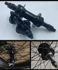 36 Hole Front And Rear Disc Brake Wheel Hub Hollow Shaft Kit For Mountain Bikes 6 Bolt Disc Through Shaft Compatible Durable Alloy Hub Black
