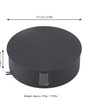 Jeanoko Contemporary Aluminum Wall Light Sconce 6W LED Lamp for Dining round black base dimension 13.7cm with glass detail