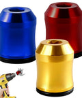 Three Piece Magnetic Screw Ring Set For Drills And Power Tools Super Handy Removable Alloy Screw Holder, blue, red, gold