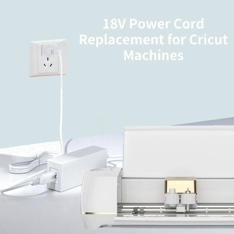 Replacement 18V Power Cord For Cricut Cutting Machines White AC DC Power Adapter Your Go To Power Solution For Explore Air 2 Maker