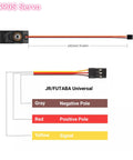 Ten Pack Metal Gear 9G Micro Servo Motors for RC Cars, Robots, Helicopters and Arduino Projects; wiring diagram shows pin connections