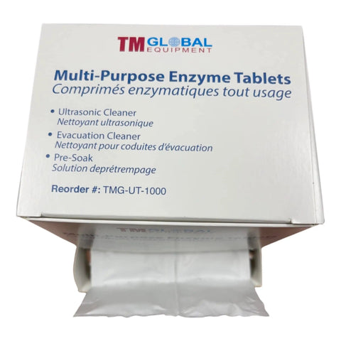 Box of 64 Biodegradable Enzymatic Tablets 3 In 1 Ultrasonic Cleaner Evacuation Cleaner And Tools Pre Soak Quick Dissolve