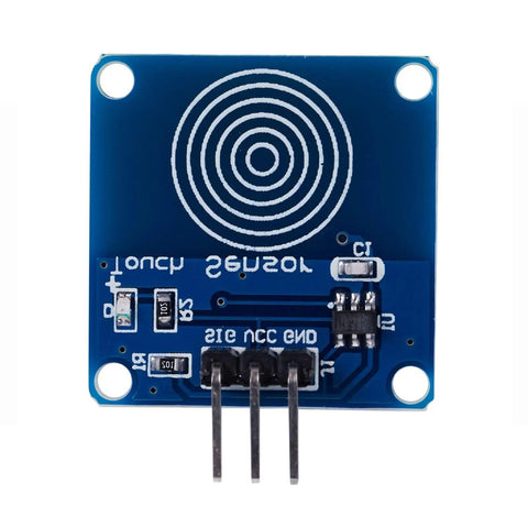 Ten Pack TTP223B Capacitive Touch Switch Modules with 2 to 5.5V digital sensor and M2 mounting holes for DIY smart home projects