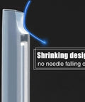 Top Shelf Fiber Optic Splice Sleeves with clear PE heat shrink tubing showing the shrinking design to secure 304 stainless steel inner needles.