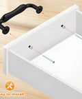 Installation of Matte Black Cabinet Handles 30 Pack With 3 Inch Hole Centers 76mm Solid Zinc Alloy Kitchen Cupboard Drawer Pulls