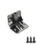 KUMGROT adjustable door hinge, zinc alloy torque hinge, 2.32 x 1.77 in, black, four mounting screws
