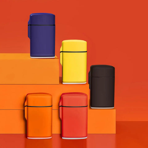 Assorted colored Mini Jet Torch Lighter Windproof Refillable Butane Pocket Sized Lighter For Candles Camping BBQ Fireplaces Gas Stoves Grills