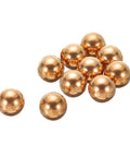 10 Pieces 12mm Solid Copper Bearing Balls G200 Precision Copper Spheres For Machinery Automotive And DIY Projects Smooth Low Friction Rotation For Gearheads And DIY Buffs, shown on white