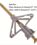 Heavy Duty Drywall Anchor Kit With Screws And Expansion Tubes Self Drilling Hollow Wall Anchors 300 Sets For Rock Solid Mounts Rust Resistant Yellow Zinc Plated Carbon Steel For Wall Shelves TV Mounts No Pre Drill Needed, 8-15mm