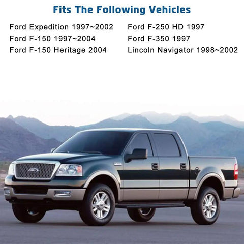 Heavy Duty Left Power Window Lift Motor Fits 1997 2002 Ford Expedition 1997 2004 F 150 1997 99 F 250 shown on a Ford truck model.