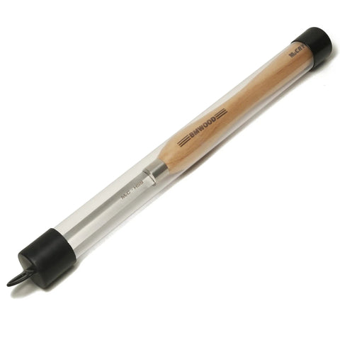 Cryo M2 HSS Diamond Parting Tool Three Sixteenth Inch With Twelve And A Half Inch Beech Handle in clear packaging