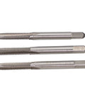 Kick Ass M6 X 1 Metric Hand Tap Set For Steel And Aluminum Jobs. High Grade M2 Alloy Steel Crafted For Burr Free Threads And Pro Grade Precision Cuts Every Single Time. Durable, Tough, And Ready To Work Hard On Your Next Mechanical Repair Project., three M6 x 1 hand taps