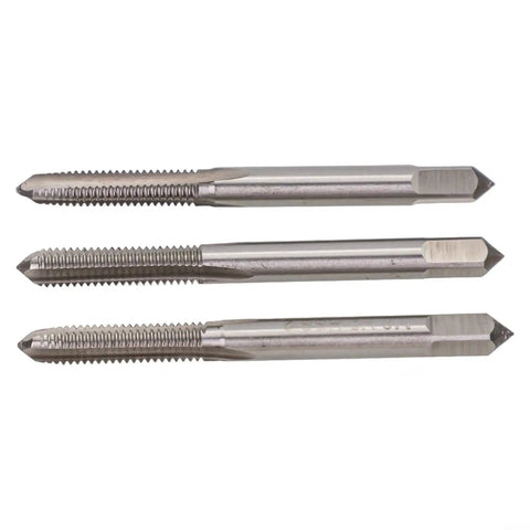 Kick Ass M6 X 1 Metric Hand Tap Set For Steel And Aluminum Jobs. High Grade M2 Alloy Steel Crafted For Burr Free Threads And Pro Grade Precision Cuts Every Single Time. Durable, Tough, And Ready To Work Hard On Your Next Mechanical Repair Project., three M6 x 1 hand taps
