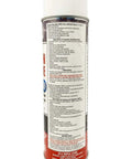 Back view of Heavy Duty Tungsten Disulfide WS2 Dry Lubricant Aerosol Spray Can 13 Oz with detailed usage instructions and product information.