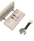 Heavy Duty Cam Locks Furniture Fasteners Kit With Lock Nuts And Fittings for wood assembly and repair demonstration.