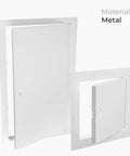 Top Notch 10 X 14 Inch Heavy Duty Metal Indoor Drywall Access Panel In Crisp White With A Secure Flange Design For No Sweat HVAC Plumbing And Electrical Covers