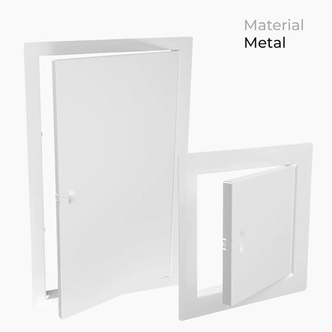 Top Notch 10 X 14 Inch Heavy Duty Metal Indoor Drywall Access Panel In Crisp White With A Secure Flange Design For No Sweat HVAC Plumbing And Electrical Covers