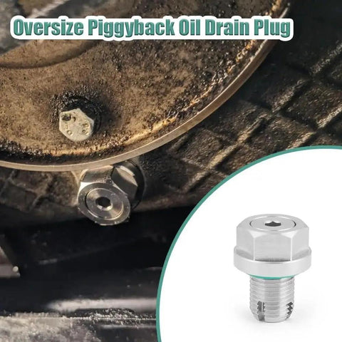 Ditch That Leaky Oil Pan With This Massive Oversize Piggyback Stainless Steel Self Tapping Thread Repair Kit For Your Car Featuring M104 To M18 Sizes And A Secure O Ring Seal To Stop Any Dreaded Drips Once And For All While Saving You A Boatload On, stainless oil drain plug on damaged pan
