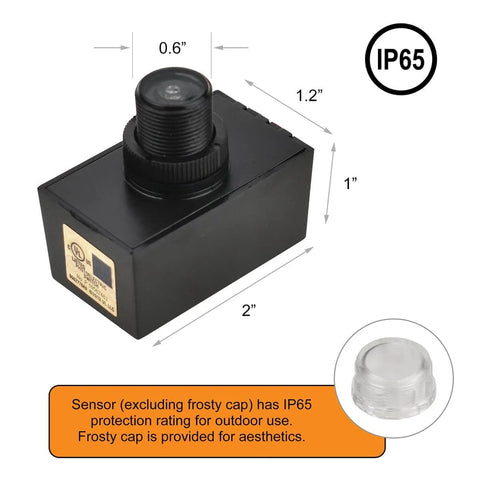 Dusk To Dawn Photocell Sensor For Outdoor Lights Hard Wired Post Eye Auto Light Control Switch UL Listed with IP65 rating