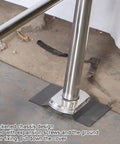 Rock Solid Stainless Steel Swing Gate For Grocery Stores And Warehouses Featuring Smooth Automatic Closing Safety Rail with thickened chassis