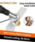 Drill Nibbler Sheet Metal Cutter Attachment For Electric Drills Plate Cutter for smooth, precise cutting of metal sheets up to 0.8mm