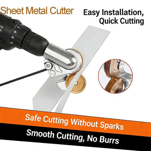 Drill Nibbler Sheet Metal Cutter Attachment For Electric Drills Plate Cutter for smooth, precise cutting of metal sheets up to 0.8mm