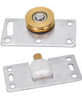 Two Sets 30mm Sliding Door Roller Wheels With Brackets Heavy Duty Stainless Steel Pulley Set for smooth door operation
