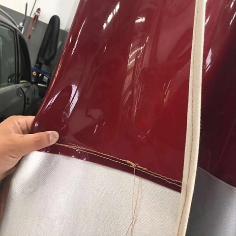 Heavy Duty Silicone Coated Welding Curtain With Clear Viewing Window And Flame Retardant Heat Shield Up To One Thousand F For Pro Welders Made Tough As Nails With Zero Fiberglass Mess In Clean Gray Six By Eight Feet Coverage