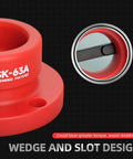 HSK50A Tool Holder Tightening Fixture For Universal CNC Equipment With Aluminum Alloy Construction close-up on anti-skid design